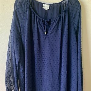 Navy Blue Ava &Viv 4X top